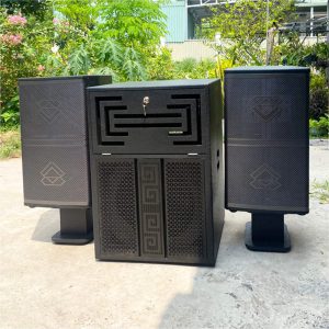 Q - VỎ THÙNG DÀN LOA TỦ MAIN GẮN SUB 4 TẤC + 2 LOA FULL 3 TẤC