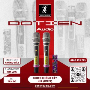 Micro Loa Kéo UT122 Sóng UHF Vỏ Kim Loại